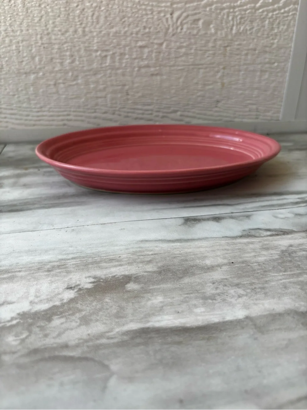 Fiestaware Pink 9.5” x 7” Oval Platter Tray Plate Kitchenware Dinnerware Classic